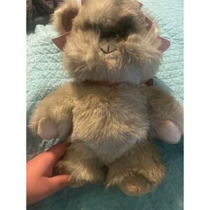 Vintage 1984 Kenner Star Wars Ewok Plush Grey Pink Hood Kneesaa Stuffed Toy